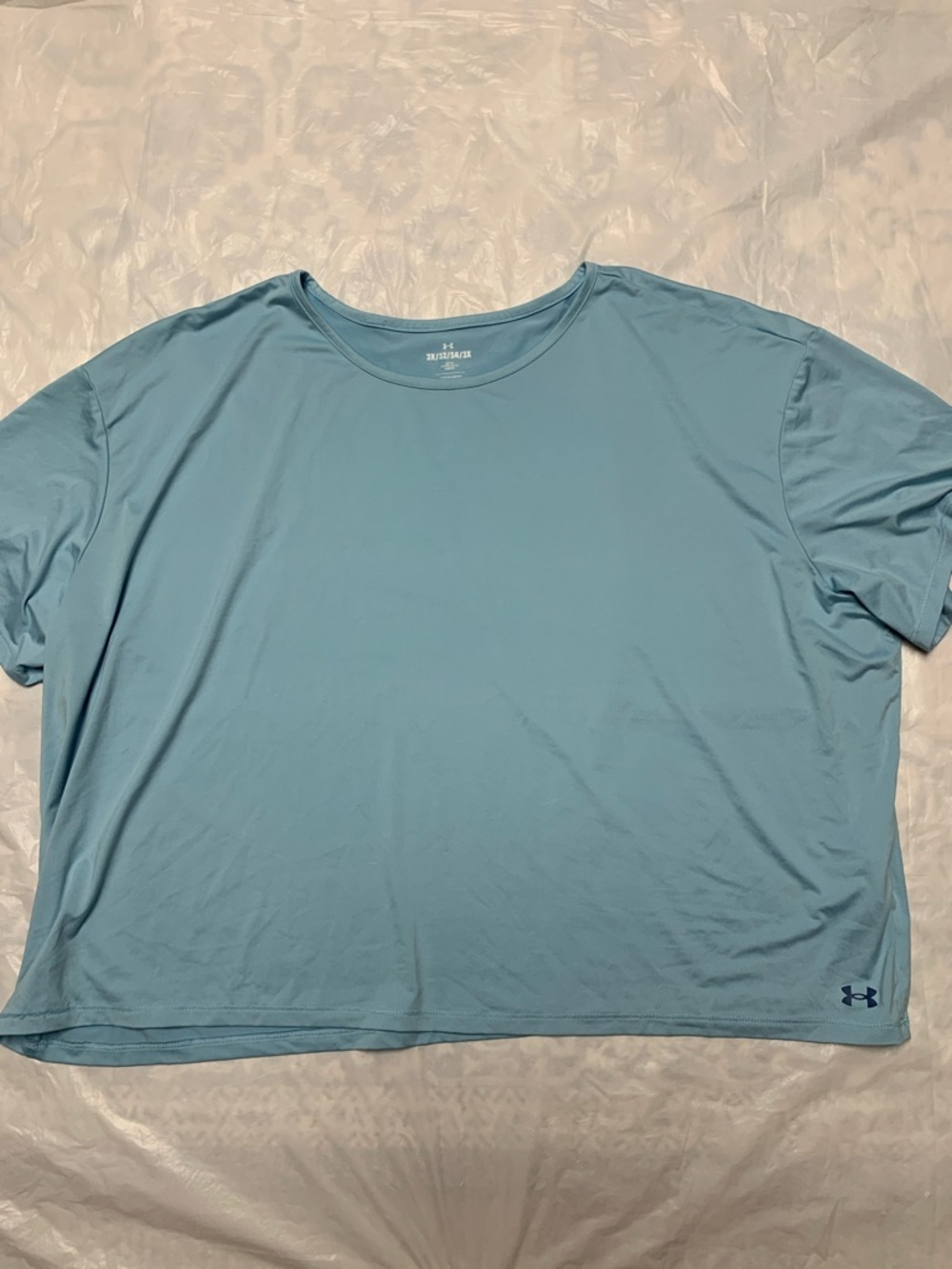 Under Armour Motion Light Blue T Shirt Athletic Exercise Plus Size 3X